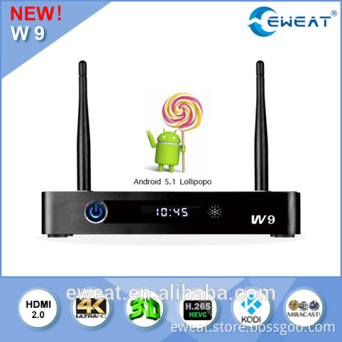 amlogic s905 quad core tv box with H.265 4K@60fps gigabit network android 5.1 version